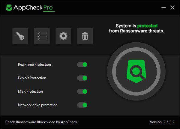 AppCheck Pro / AppCheck Pro for Windows Server Anti-ransomware solution selected by 350,000 users From proactive defense to automatic recovery, AppCheck Pro provides complete ransomware protection at