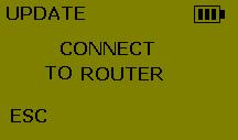 5.3 Update Routers STEP 1: Switch on the PPD and select the Update Router option in the general