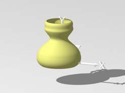 sor #declare vase = sor{ 8, < 0.00, 0.00>, < 0.60, 0.00>, < 0.72, 0.44>, < 0.31, 0.93>, < 0.49, 1.26>, < 0.48, 1.35>, < 0.43, 1.56>, < 0.16, 1.