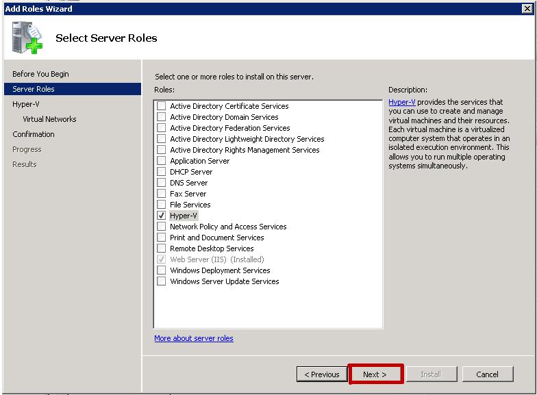 Configuration Note 3. Defining SPS Application as a Virtual Machine via Hyper-V Manager 8.