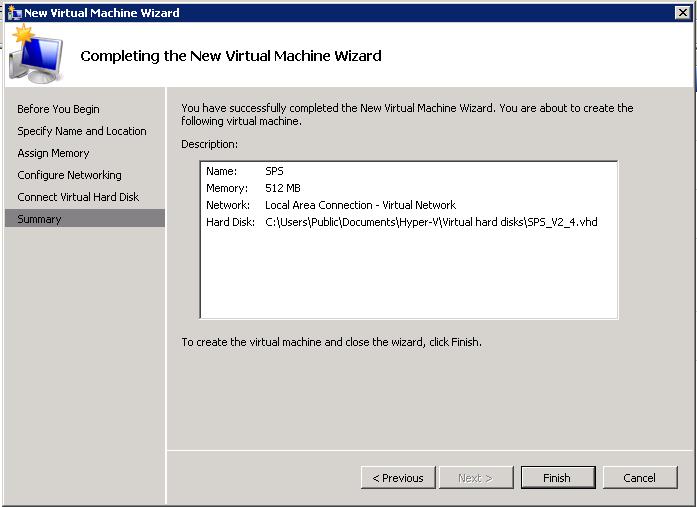 Configuration Note 3. Defining SPS Application as a Virtual Machine via Hyper-V Manager 28.