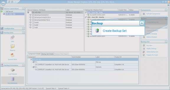 4. The Create Backup Set dialog box will be displayed on the screen. Give the new backup set a name. 5.