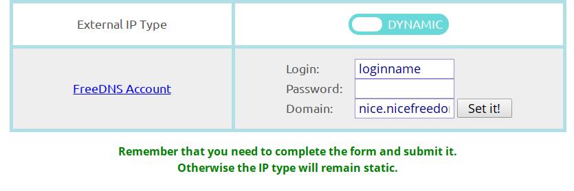 Step 10: Configuring the external IP address If your ISP has given you a static address, set it in the appropriate section in OS Settings tab.