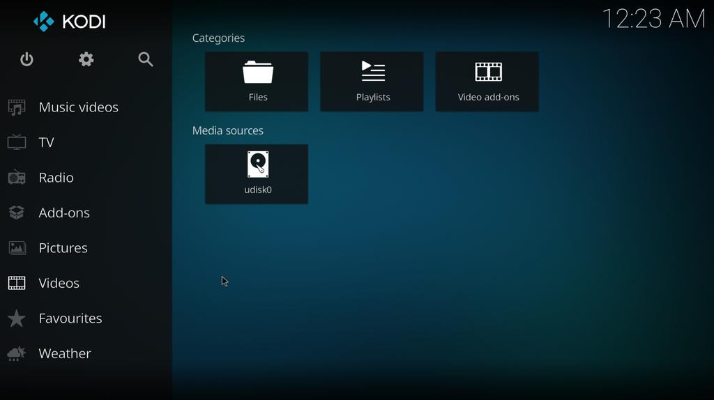 Insert a USB storage card with a video file to K2's USB port and on Kodi's main window select "Videos -> udisk0" to load and play the video file in the storage card: Run Ubuntu core Introduction to
