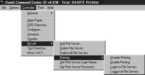 Configure This option allows you to save printer configuration information to a file on your PC.
