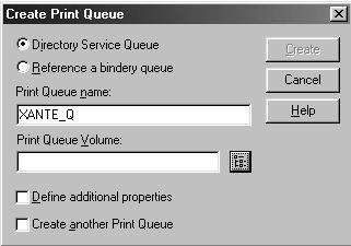 5.4 New Object Window 4. Select Print Queue and then click OK (fig. 5.4).