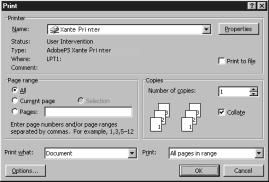 7. Click Print to send the file to the printer. Selecting PPD Options (Windows 95 and 98) To configure a printer feature from the Print dialog box 1.