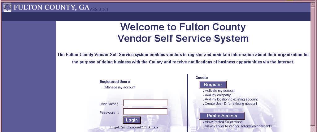 Vendor Quick Registration The Vendor Quick Registration Guide is a twelve step instruction guide that will assist you in registering on-line quickly and
