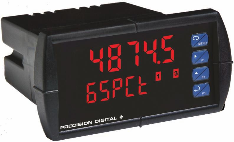 PD6000 PROVU Dual-Line 6-Digit Process Meter PR VU SERIES process 0-0 ma, -0 ma, 0- V, - V, and ±0 V Inputs NEMA X, IP6 Front Input Power Options Include 8-6 VAC or - VDC Large Dual-Line 6-Digit