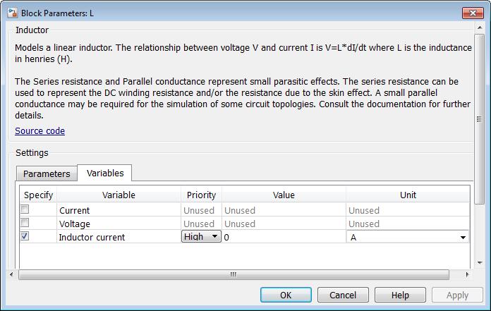 Access Block Variables Using Statistics Viewer 6 In the block dialog box, click the Variables tab.