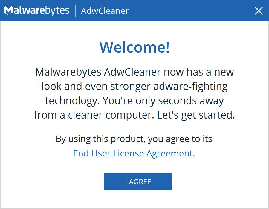 Usage 1 1.1 First usage. The first usage of Malwarebytes AdwCleaner is straight forward. Double-click the Malwarebytes AdwCleaner file which you downloaded to start the setup process.