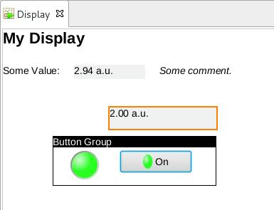 structure Select the group and use the properties change the name to Button