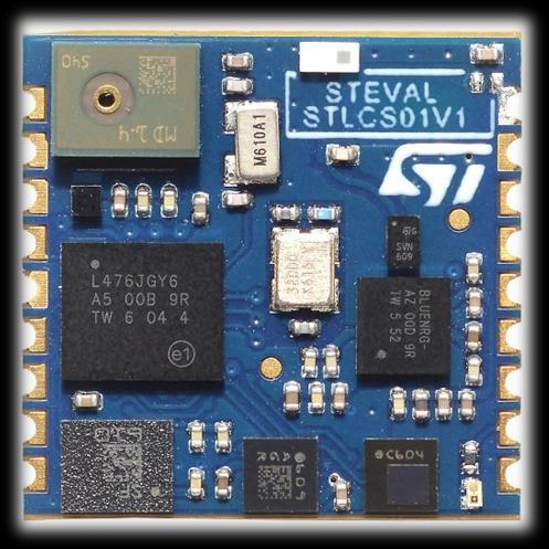 13.5mm SensorTile Core System 11 SensorTile Core System: STEVAL-STLCS01V1 MP34DT04 Microphone 64dB SNR, 120 dbspl AOP