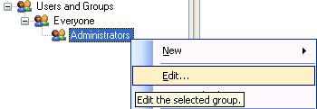 Editing a Group To edit a group, right-click on the group item and select Edit Group (Figure 3-114).