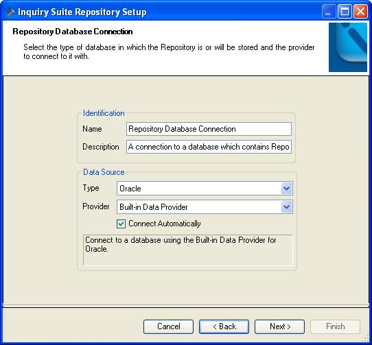 Create a new Repository If you want to create a new Repository, click on the radio button next to Create a new Repository and then enter the following: A unique Repository Name for the Repository,