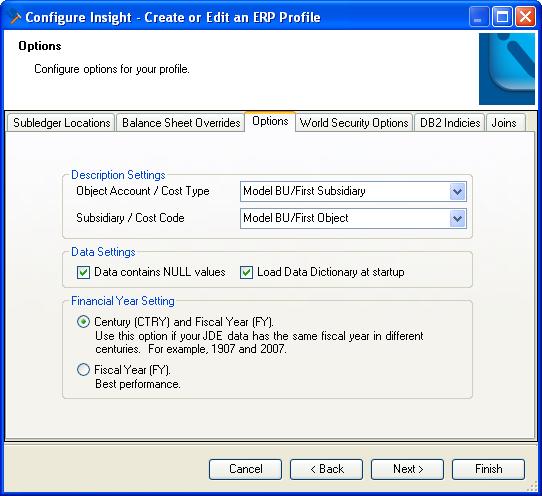 Options As shown in Figure 3-38, by clicking the Options tab, the dialog allows you to select advanced result options