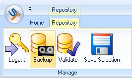 Figure 3-81: Exporting Directly from the Repository When the Save file dialog opens, name and select a location to store the data.