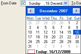 From Date/To Date: This can be set to narrow down the logged events by date ranges in each of these controls.