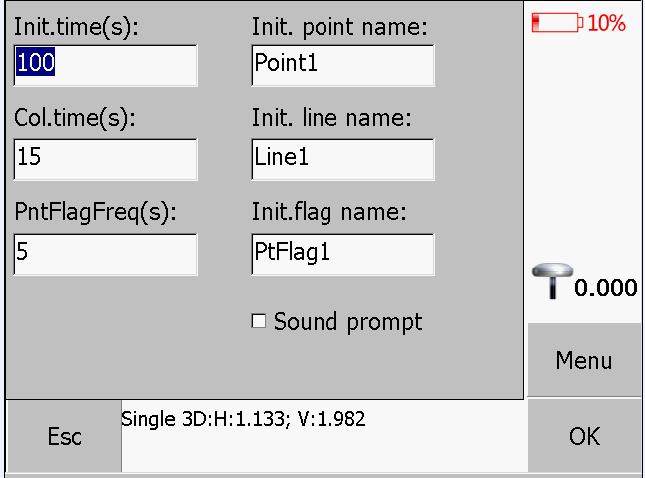 ( ) PPK 7.2.2. PPK set->init setup Int.