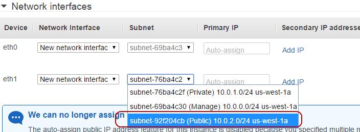 From the drop-down list of Subnet, select Subnet 2 (Public): 10.0.2.0/24. 4. Click Next: Add Storage.