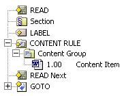 102 Chapter 7 - Using Rules Read Loop Structure A successful Read loop contains the following components and conditions.