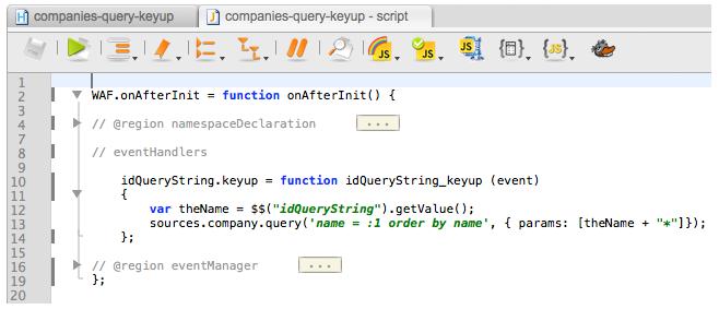 Then, we just call the query() API on the company 