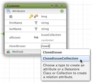 5. The Datastore Model Designer asks you to select the N->1 navigation attribute in the N table.
