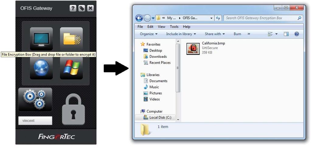 Files and folders can also be encrypted either one-by-one or many at a go by the following