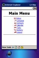 Getting started Choosing menu items A menu item appears as a link in a Web browser.