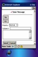 Pocket PC functions Choosing items from list boxes List boxes in a Web browser on a Pocket PC are similar to those in a Windows desktop application.