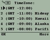 Setting options Time zone You can set the time zone you are currently in to facilitate appointment, calendar, and other time-based activities on your mobile device.