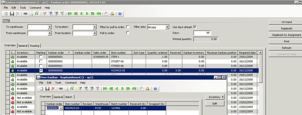 INVENTORY TRACE CONTROL Inventory Trace Control integrates the Kanban pull system with batch and serial numbers aiding in industry compliance and inventory traceability throughout the pull chain.