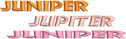 Chapter 10 Editing Embroidery Lettering 77 Editing lettering Click Lettering > Lettering to edit lettering on-screen.