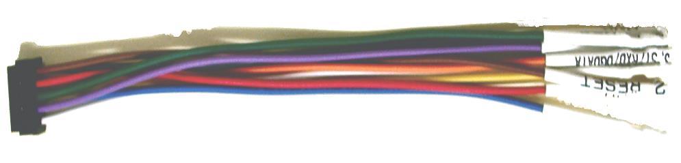 3.3 Target Cables Cape Specifications Display Specifications (1) Black GND 1, GND (2) Brown RESET 2, RESET (3) Orange SI/RxD/DGDATA 3, SI/RxD/DGDATA (4) Red VDD 4, VDD (5) Yellow SO/TxD 5, SO/TxD (6)