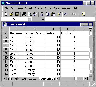 Pivot Table An Excel pivot table allows you to view an Excel list in crosstab format and to manipulate the data within that format for whatever view you need.