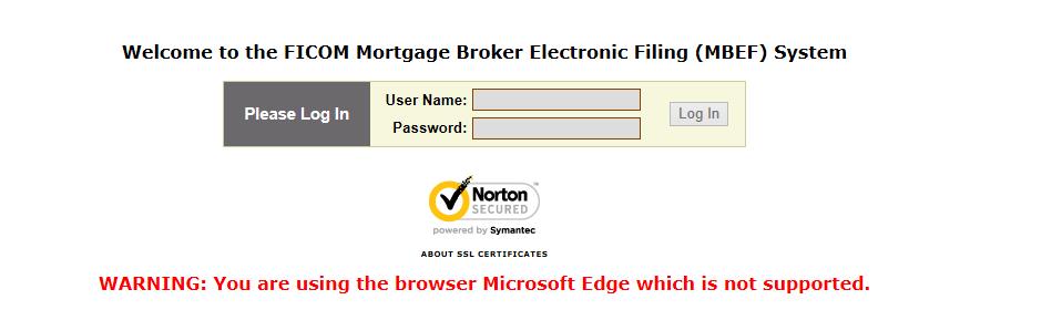 The following list of topics for the Mortgage Broker Electronic Filing (MBEF) system summarizes the most common questions.