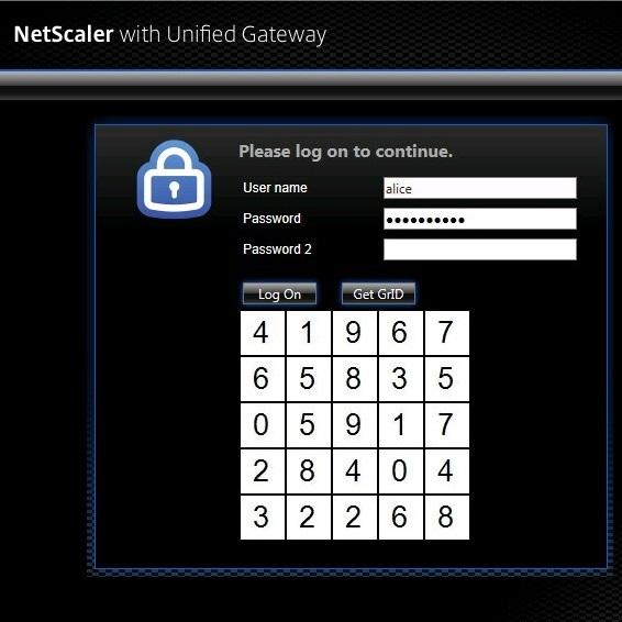 NOTE: You can download the modified index.html and gateway_login_form_view.js files (packaged in the NetScaler with GrIDSure Token for Citrix NetScaler Access Gateway 11.