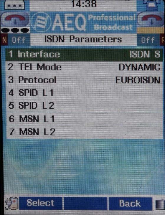 Protocol: Allows you to select EUROISDN or National-1.
