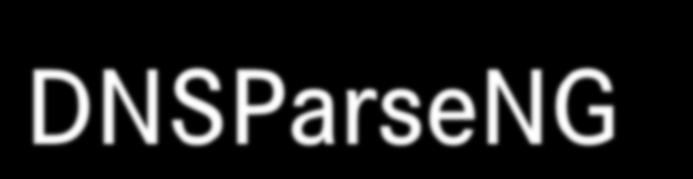 DNSParseNG web interface