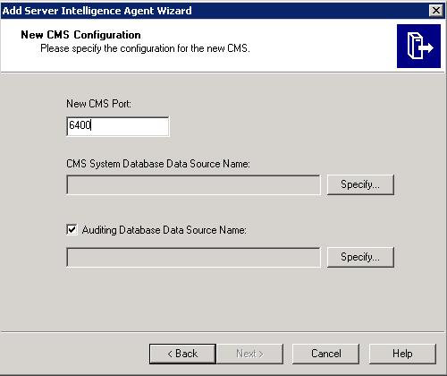 Chapter 18: Database Backup and Recovery l. In the CMS System Database Data Source Name, click Specify. The Select Database Driver dialog box opens. m.