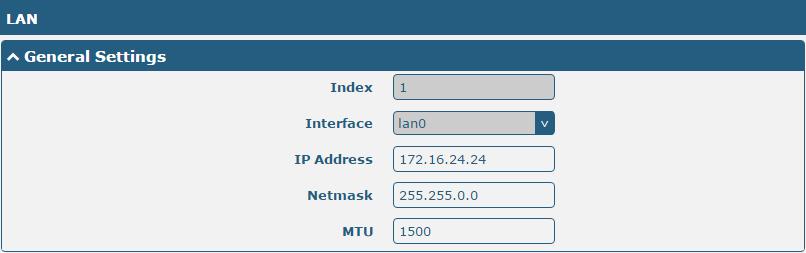 4. Configure the IP of the Router There are two Ethernet ports on R3000 Router, including ETH0 and ETH1.
