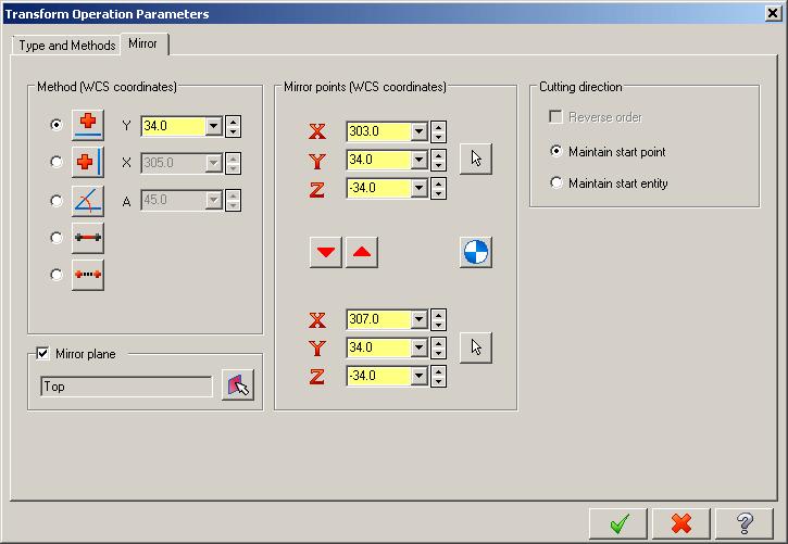 Click Transform on the Mastercam toolbar. Step 3. Under Type, select Mirror, Fig. 91. Step 4.