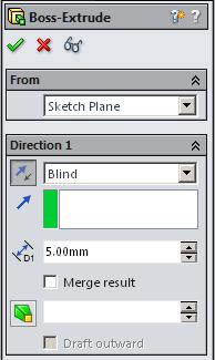 Click Smart Dimension the Sketch toolbar. Step 6. Add dimensions, Fig. 9. (S) on Fig. 9 Step 7.