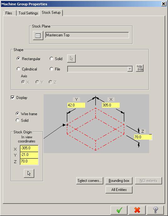 I. Stock Setup. Step 1. Click Mastercam Toolpath Manager tab Manager, Fig. 30. in the Property Step 2.