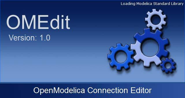 Figure 4 2: OMEdit splash screen 4.3 Introductory Model in OMEdit In this section we will demonstrate how one can create Modelica models in OMEdit, e.g. a DCmotor. Figure 4 3: OMEdit Main Window 4.3.1 Creating a New File Creating a new file/model in OMEdit is rather straightforward.