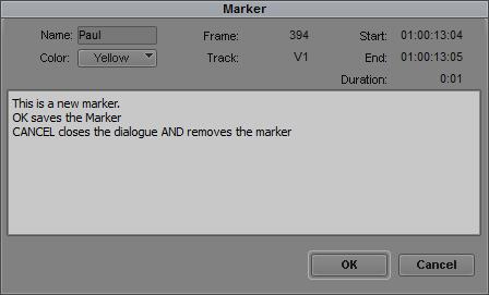 CANCEL did not cancel Marker creation, just the addition of Marker Text. Now, CANCEL discards the text and the Marker.