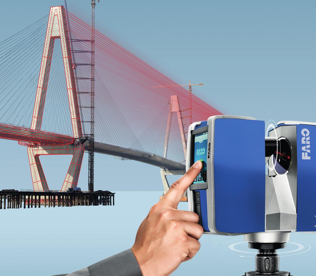 FARO Laser Scanner Focus3D X Series Xtra range 130m and 330m Within the X Series, FARO offers its customers the possibility to choose between mid and long range laser scanners (130 meters and 330