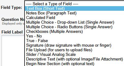 Field names With some meaning to identify the content easily o Avoid using Q1, Q2, Q3 o Use underscore for spaces o Do not use $ or.