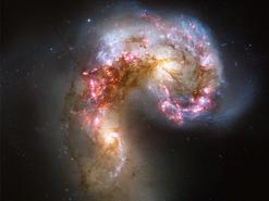 Figure 1: Antennae galaxy. Source http://science.nationalgeographic.com Try to use the file "antennaegalaxy.