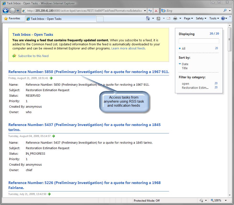 Visibility through Reports The reports navigation pane consolidates access to ActiveVOS s dashboards and reports.